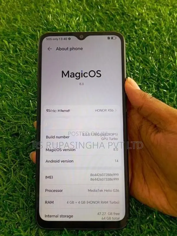 Honor X5b 4GB+4GB, 64GB (Used)