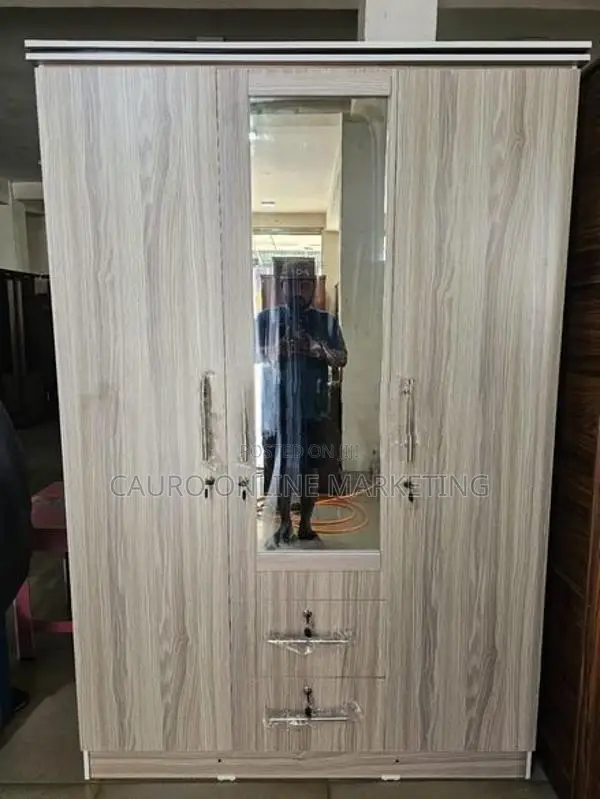 New Ash Colour 3 Door Cupboard Large Wardrobe
