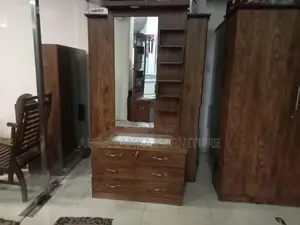Teak Dressing Table with Cupboard 006