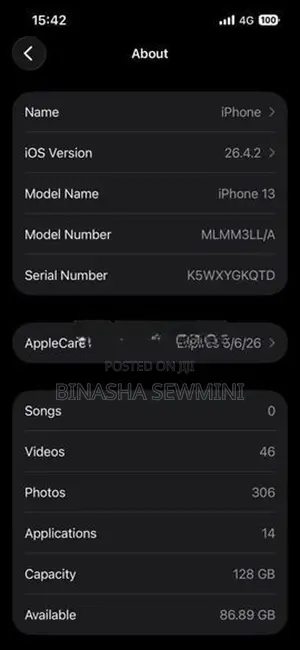 Apple iPhone 13 128GB (Used)