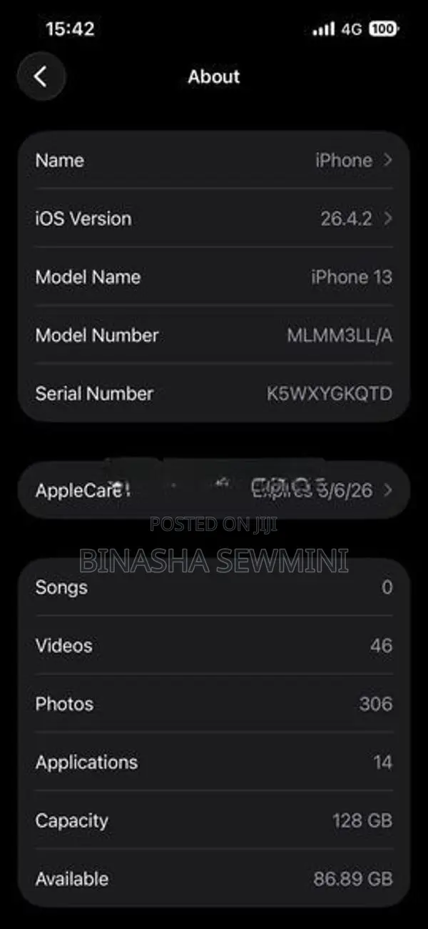 Apple iPhone 13 128GB (Used)