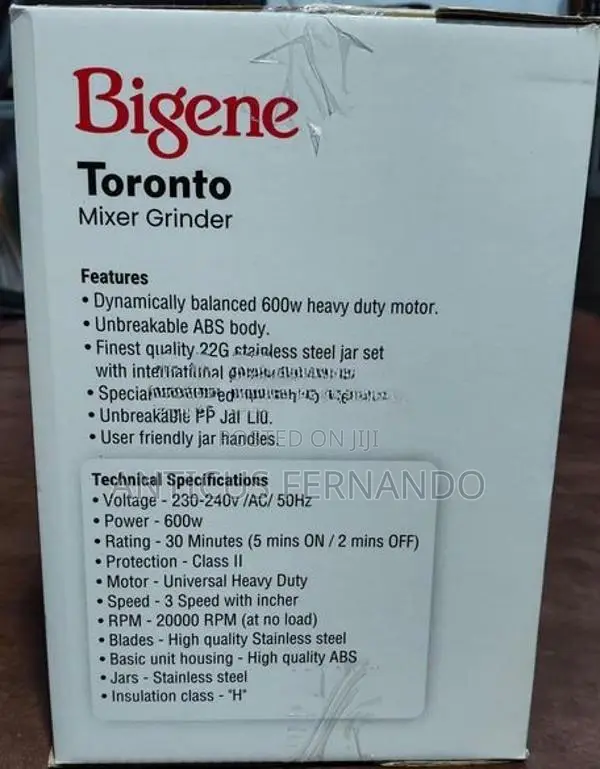 Bigene Toronto mixer/grinder