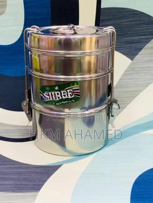 3 Layer (4x3) Steel Tiffin Carrier