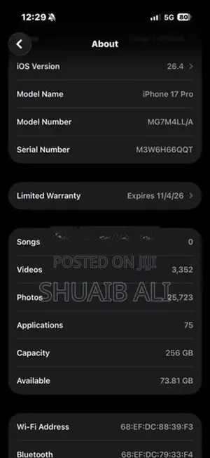 Apple iPhone 17 Pro (Used)