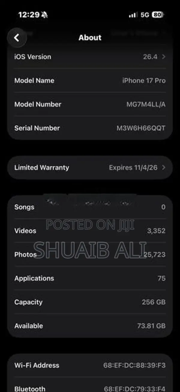 Apple iPhone 17 Pro (Used)