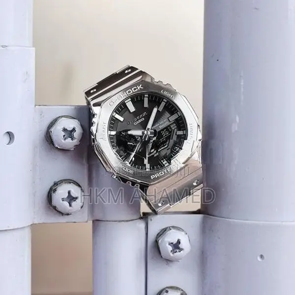 G Shock 2100D Stainless Steel Casio Gm-B2100D Silver Chain