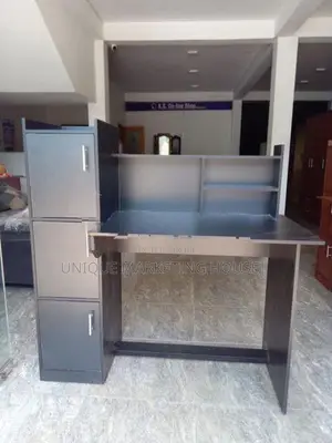 Modern Black and White Side 3 Cupboard Study Tables
