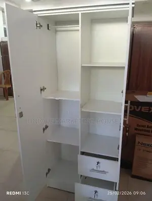 Modern 2D Side 2 Drawer Hanging Wardrobes