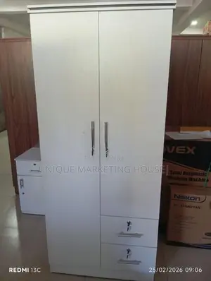 Modern 2D Side 2 Drawer Hanging Wardrobes