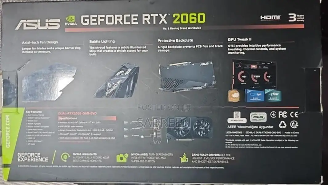 Asus Dual Rtx 2060 OC 6GB VGA Card