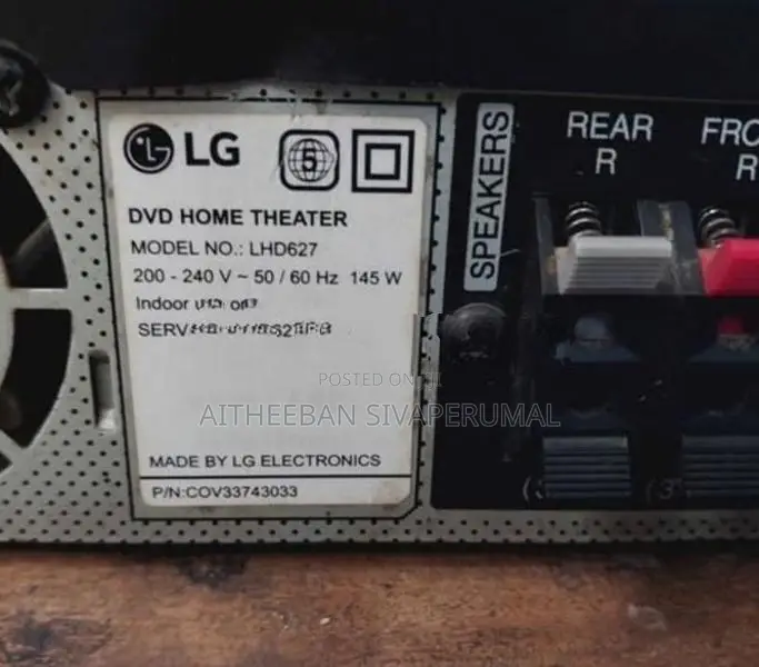 LG Home Theater System LHD627 1000W