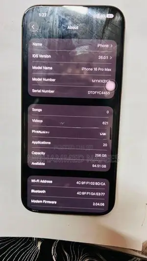 Apple iPhone 16 Pro Max 256GB (Used)