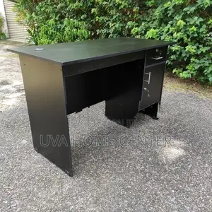 Melamine Black Office Table 4x2ft
