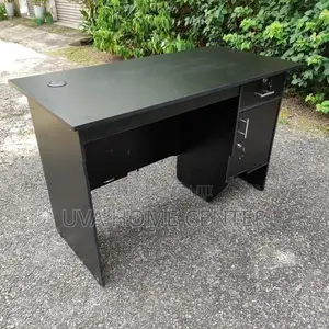 Melamine Black Office Table 4x2ft