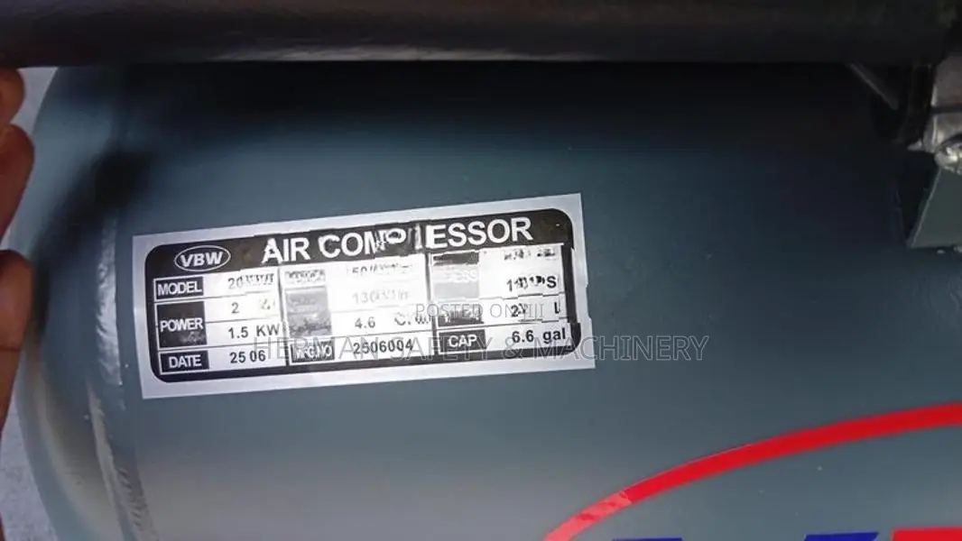Vbw Model 2025 B Air Compressor. Herman Pt 0412