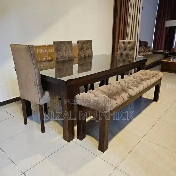 Teak 7 Seater Dining Table 6 × 3
