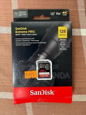 SanDisk Extreme Pro 128GB Camera SD Card