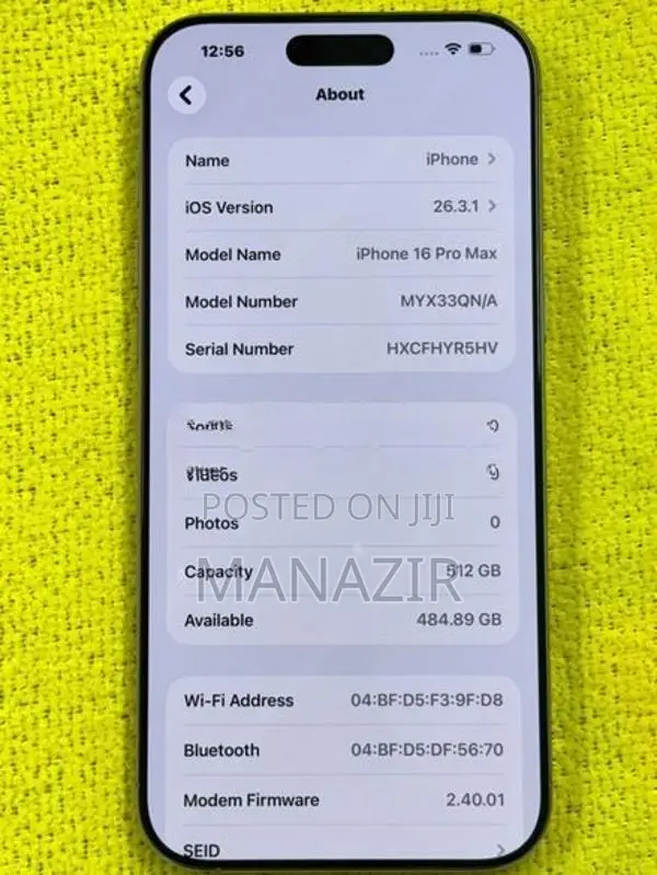 Apple iPhone 16 Pro Max (Used)