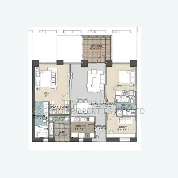 BEST Deal | Altair Residence for SALE Furnished 2 Bedroom + Study