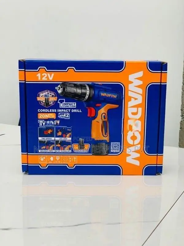 Wadfow S12 Cordless Impact Drill – Brand New