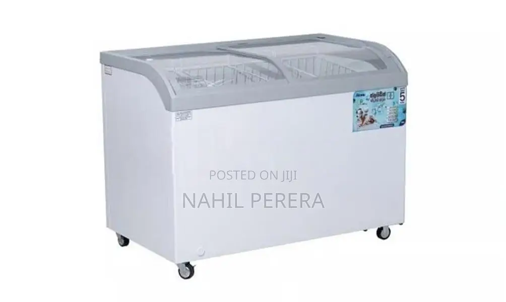 Abans Curved Glass Top Freezer 358L