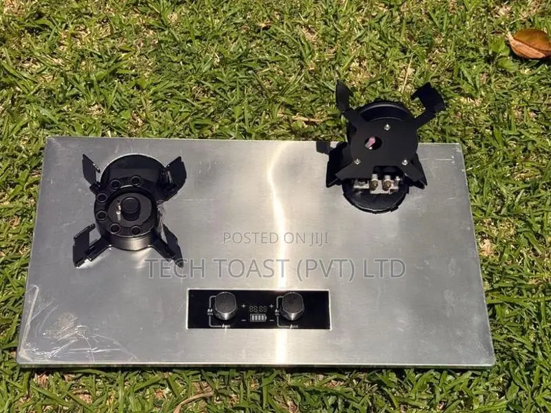 Gas cooker 2 burner hob stainless steel new