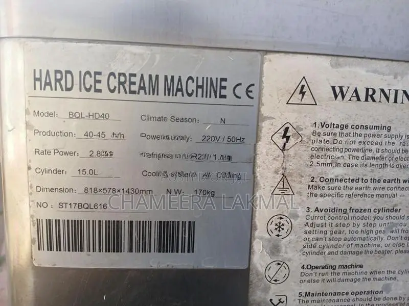 Hard Ice Cream Machine