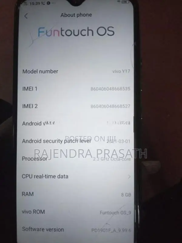 Vivo Y17 (Used)