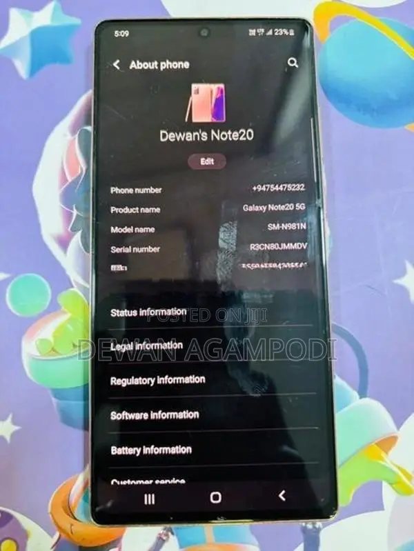 Samsung Galaxy Note 20 (Used)