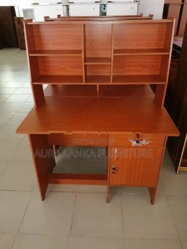 Melamine Rack Writing Table with Cupboard
