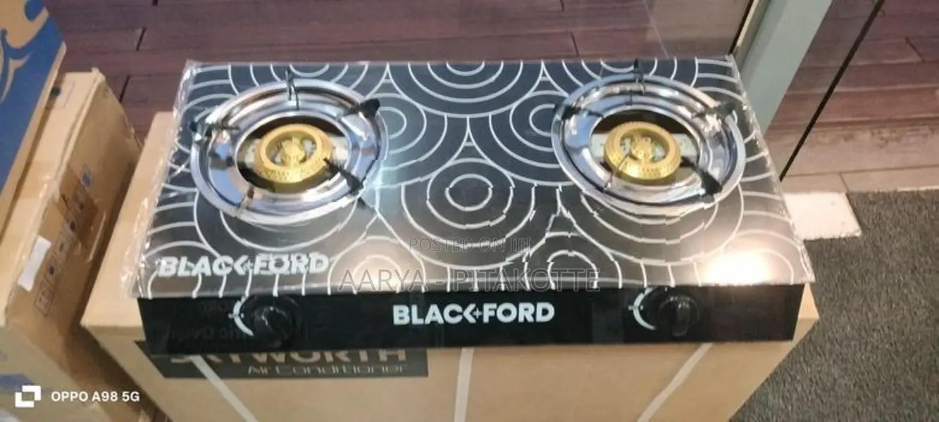 Black Ford Gas Cooker ( Glass Top)