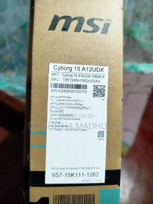 MSI Cyborg 15 A12UDX Laptop