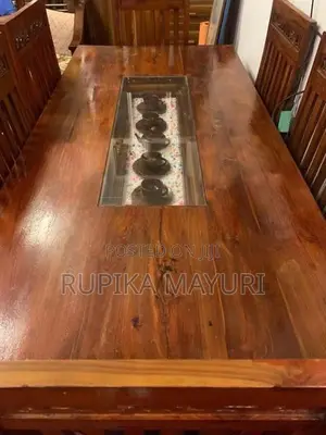 Teak 6 Chair Table