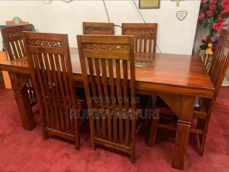 Teak 6 Chair Table