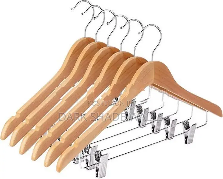 Wooden Cloth Hangers - Clip Hanger