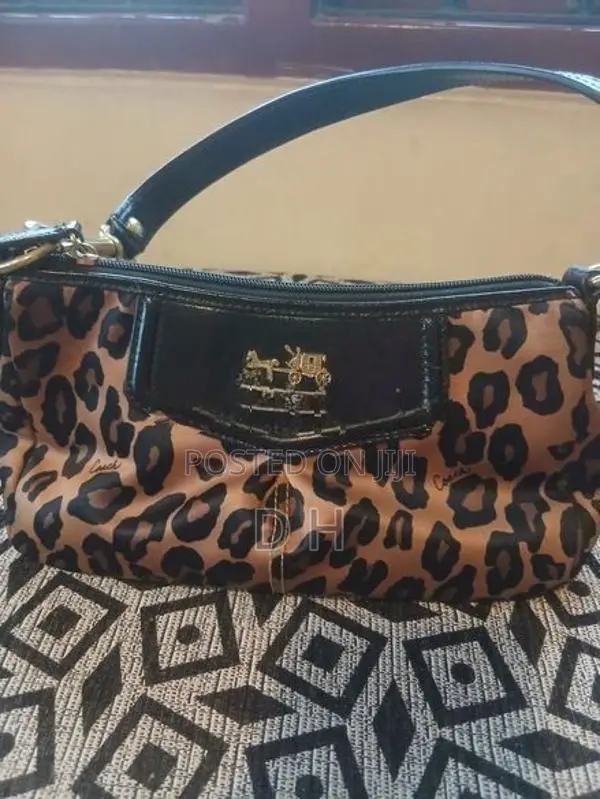 Coach Gold Cheetah Print Bag