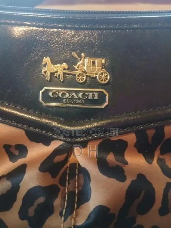 Coach Gold Cheetah Print Bag