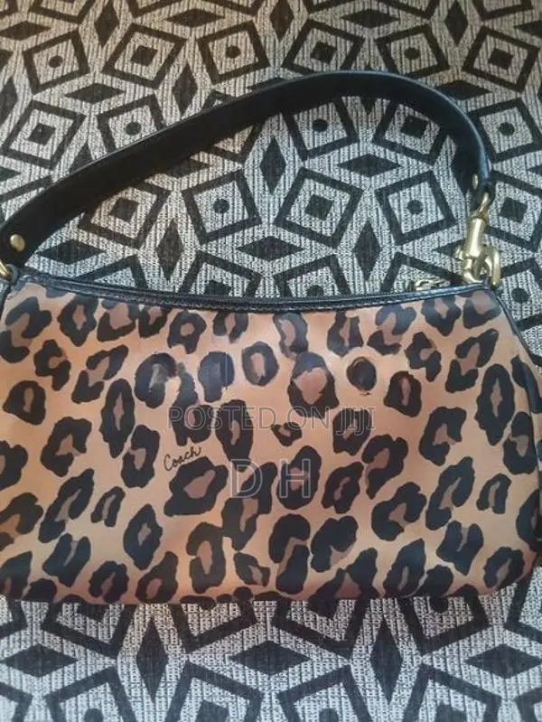 Coach Gold Cheetah Print Bag