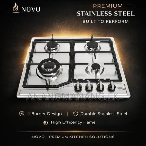 Novo 304SS Safety Premium Gas Cooker Hob