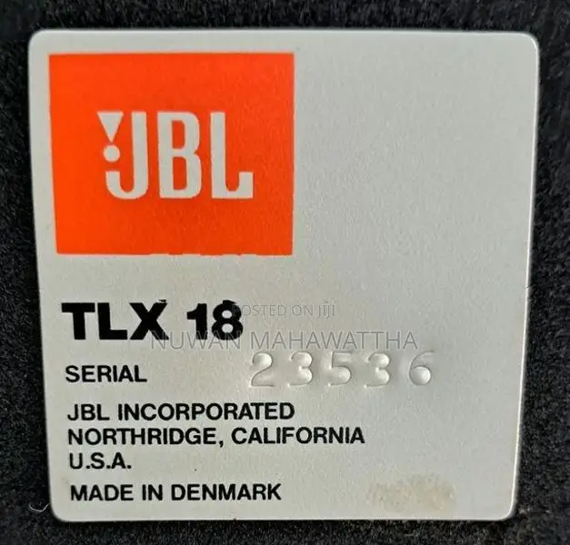 JBL TLX18 Speakers
