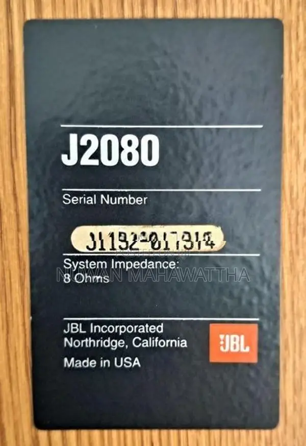 JBL J2080 Speakers