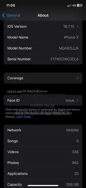Apple iPhone X (Used)