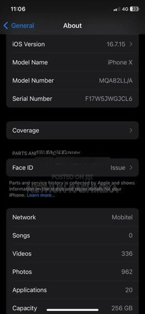 Apple iPhone X (Used)