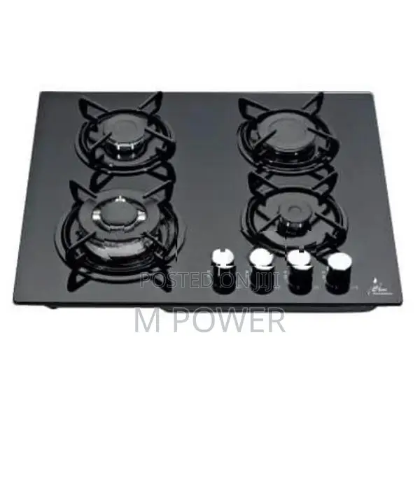 Clear 4 Burner Cooker Hob only Gas - Glass (F4-B60)