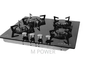 Clear 4 Burner Cooker Hob only Gas - Glass (F4-B60)