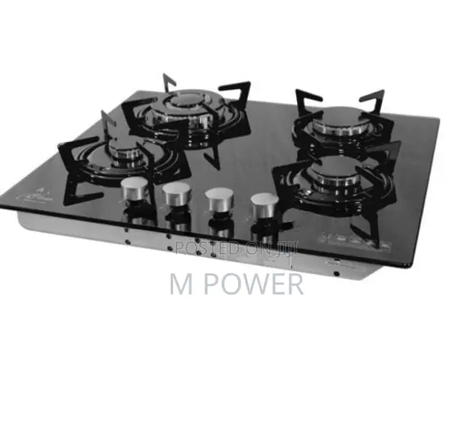 Clear 4 Burner Cooker Hob only Gas - Glass (F4-B60)