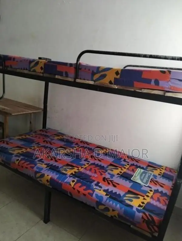 Steel Single Bunk Beds with Mattresses