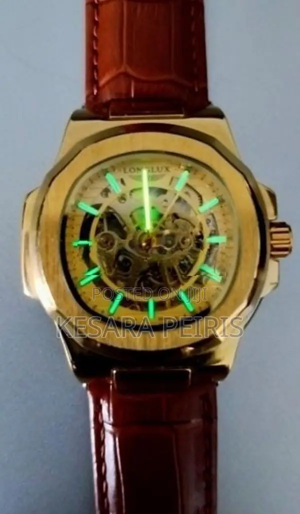 Longlux Luxury Automatic Skeleton Watch