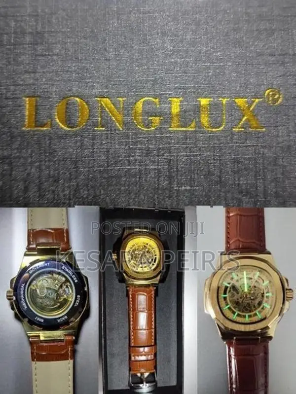 Longlux Luxury Automatic Skeleton Watch