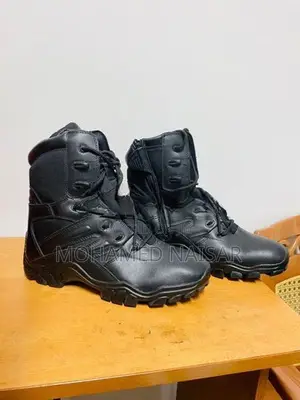 Military Black Combat Boot
